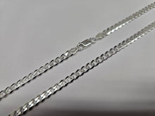 Load image into Gallery viewer, 925 Sterling Silver Beveled Edges Curb Cuban Link Chain Necklace 4.5mm 7" to 40"
