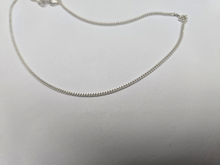 Load image into Gallery viewer, 925 Sterling Silver Fine Thin Curb Link Chain Necklace Bracelet 1.5mm 7" to 30"
