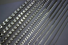Load image into Gallery viewer, .925 Sterling Silver Cuban Link Chain Necklace 1mm ~ 9mm Men Women 16" ~ 40"
