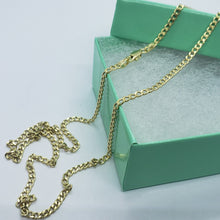 Load image into Gallery viewer, 10K Yellow Gold Hollow Cuban Curb Chain Link Necklace Bracelet 2mm 2.5mm 7"~30"
