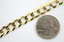 Load image into Gallery viewer, 14K Authentic Solid Yellow Gold Cuban Chain Men Women 8mm/7"~9"&amp;20"~30"
