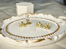 Load image into Gallery viewer, 10K Real Solid Yellow Gold Heart Nugget Earrings
