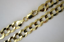Load image into Gallery viewer, 10K Solid Gold Cuban Curb Link Chain Necklace Bracelet Anklet 2mm~13mm 7"~36"
