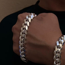 Load image into Gallery viewer, 925 Sterling Silver Miami Cuban Link Chain Necklace Bracelet 8mm~19mm All Sizes
