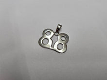 Load image into Gallery viewer, 925 Sterling Silver Number 88 Necklace 3/4 (19mm) Inch Tall, 2mm Curb Chain

