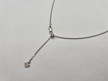 Load image into Gallery viewer, 925 Sterling Silver Adjustable Rhodium Finish Cable Chain Necklace 1.3mm 24"
