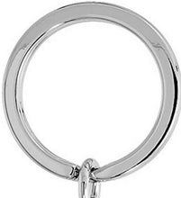 Load image into Gallery viewer, Jeweled Movable white Kitty Cat Key Chain Crystal Key Ring 3 3/4 inch long 33mm
