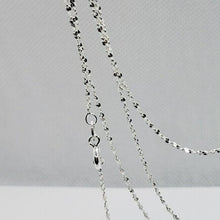 Load image into Gallery viewer, 925 Sterling Silver Diamond Cut Twisted Serpentine Chain Bracelet Necklace 1.5mm
