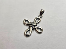 Load image into Gallery viewer, 925 Sterling Silver Celtic Knot Bowen Cross Pendant 1 1/8 (28mm) Inch Tall
