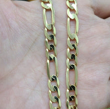 Load image into Gallery viewer, Authentic 14K Solid Gold Figaro Link Chain Men Women 4.5mm~5.1mm Necklace 7"~30"
