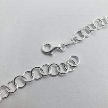 Load image into Gallery viewer, 925 Sterling Silver Circle Link Cable Chain Necklace 6.9mm Nickel Free 16"~24"
