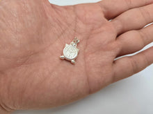Load image into Gallery viewer, 925 Sterling Silver Small Hollow Alarm Clock Pendant 9/16 (14mm) Inch Tall

