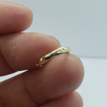Load image into Gallery viewer, Authentic 10K Real Yellow Gold Plain Simple Huggie Hinged Hoop Earrings 3 Sizes
