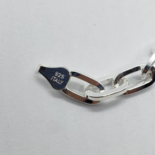 Load image into Gallery viewer, Sterling Silver Paperclip Cable Chain Necklace Bracelet Square Wire 6.5mm 7"~30"
