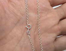 Load image into Gallery viewer, Sterling Silver Italian Rolo Chain Necklace 2mm Thin Nickel Free Sizes 7~30 inch
