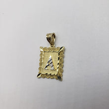 Load image into Gallery viewer, Authentic 10K Gold Plate Initial Alphabet Letter Pendant with Box Chain
