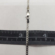 Load image into Gallery viewer, 14K White Gold Solid Cuban Curb Link Chain Necklace High Quality 2mm 16"~26"
