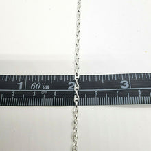 Load image into Gallery viewer, 925 Sterling Silver Puffed Anchor Chain Italy Necklace Bracelet 2.5mm 7" to 30"
