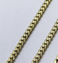 Load image into Gallery viewer, 14K Hollow Yellow Gold Miami Cuban Link Chain Necklace 3.5mm Size 22"~30"
