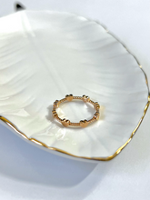 Load image into Gallery viewer, 14K Solid Gold Handmade Mini Hearts Ring Band
