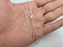 Load image into Gallery viewer, 925 Sterling Silver Octagon Diamond Cut Snake Chain Necklace 1.2mm 16" to 30"

