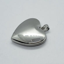 Load image into Gallery viewer, 1 inch Sterling Silver Heart Locket 4 Picture Charm Pendant w/out Chain 16"-24"
