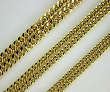 Load image into Gallery viewer, 14K Yellow Gold Hollow Miami Cuban Link Chain Necklace 4mm 4.5mm 5.5mm / 16"~30"
