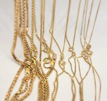 Load image into Gallery viewer, Authentic 14K Solid Yellow Gold Box Chain Necklace 1mm-2.5mm All Size 16"-30"
