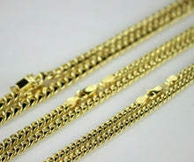 Load image into Gallery viewer, 14K Yellow Gold Hollow Miami Cuban Link Chain Necklace 4mm 4.5mm 5.5mm / 16"~30"
