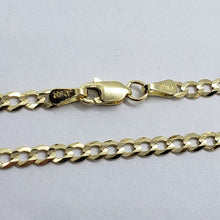 Load image into Gallery viewer, 10K Yellow Gold Solid Cuban Link Chain Curb Necklace Bracelet 3mm, 7"~30"

