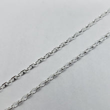 Load image into Gallery viewer, 925 Sterling Silver Puffed Anchor Chain Italy Necklace Bracelet 2.5mm 7" to 30"
