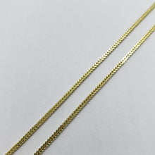 Load image into Gallery viewer, 10K Hollow Yellow Gold Franco Box Link Chain Necklace Men Women 1.5mm 16-30"
