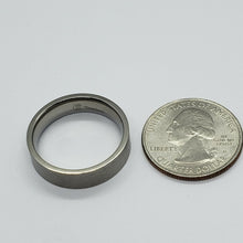 Load image into Gallery viewer, Titanium Wedding Band Ring Beveled Edges Brushed Finish Flat 6mm size 6.5 to 14
