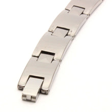 Load image into Gallery viewer, Tungsten Carbide Triangular Faceted Magnetic Therapy Bracelet, 3/8 Inch Wide

