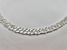 Load image into Gallery viewer, 925 Sterling Silver Rombo Double Link Chain Necklace Bracelet 8mm 7" to 30"
