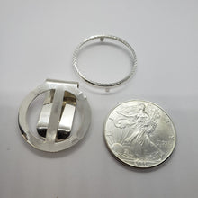 Load image into Gallery viewer, Sterling Silver American Eagle Money Clip 1 oz Coin Included Diamond Cut Finish

