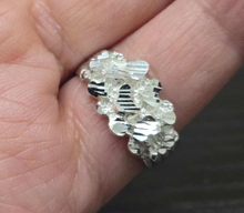Load image into Gallery viewer, 925 Sterling Silver Diamond Cut Finish Nugget Ring 11mm, 7/16 Inch Sizes 8-13
