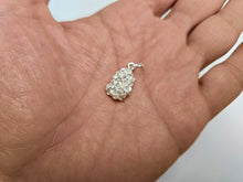 Load image into Gallery viewer, 925 Sterling Silver Diamond Cut Nugget Chunk Pendant 19/32 (15mm) Inch Tall
