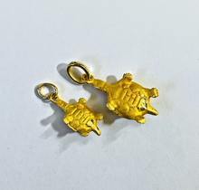 Load image into Gallery viewer, 24K Solid Yellow Gold Korean Don Turtle Pendant for Baby Birthday
