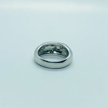 Load image into Gallery viewer, Sterling Silver Blue Synthetic Opal Knife Edge Ring
