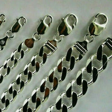 Load image into Gallery viewer, .925 Sterling Silver Cuban Curb Link Chain Necklace 1mm~15mm Men Women 16"~40"

