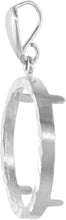 Load image into Gallery viewer, 925 Sterling Silver Diamond Cut Bezel 22mm Coins Prong Back 5 Cent Nickel Coin
