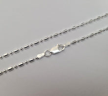 Load image into Gallery viewer, 925 Sterling Silver Dot Dash Pallini Bead Ball Chain Necklace Bracelet 1.8mm

