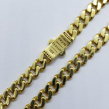 Load image into Gallery viewer, 10K Hollow Yellow Gold Miami Cuban Monaco Chain 6m~9mm Necklace Bracelet 7"-30"

