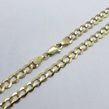 Load image into Gallery viewer, 10K Yellow Gold Solid Cuban Link Chain Curb Necklace Bracelet 5mm, 7"~30"
