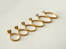 Load image into Gallery viewer, Authentic 14k Gold Filled Screw Top Bezel with Coin Edge 6 Sizes
