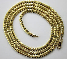 Load image into Gallery viewer, 14K Solid Yellow Gold 3mm Wide Miami Cuban Link Chain Necklace Size 18" - 30"
