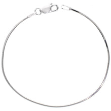 Load image into Gallery viewer, 925 Sterling Silver Octagon Diamond Cut Snake Chain Necklace 0.9mm 16" to 20"

