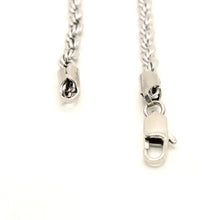 Load image into Gallery viewer, Stainless Steel Textured Rope Chain Necklace 3/16 Inch Wide, Sizes 16-30 Inches
