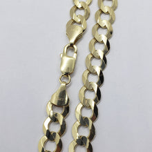 Load image into Gallery viewer, 10K Yellow Gold Solid Cuban Link Chain Curb Necklace Bracelet 10mm, 8"~30"
